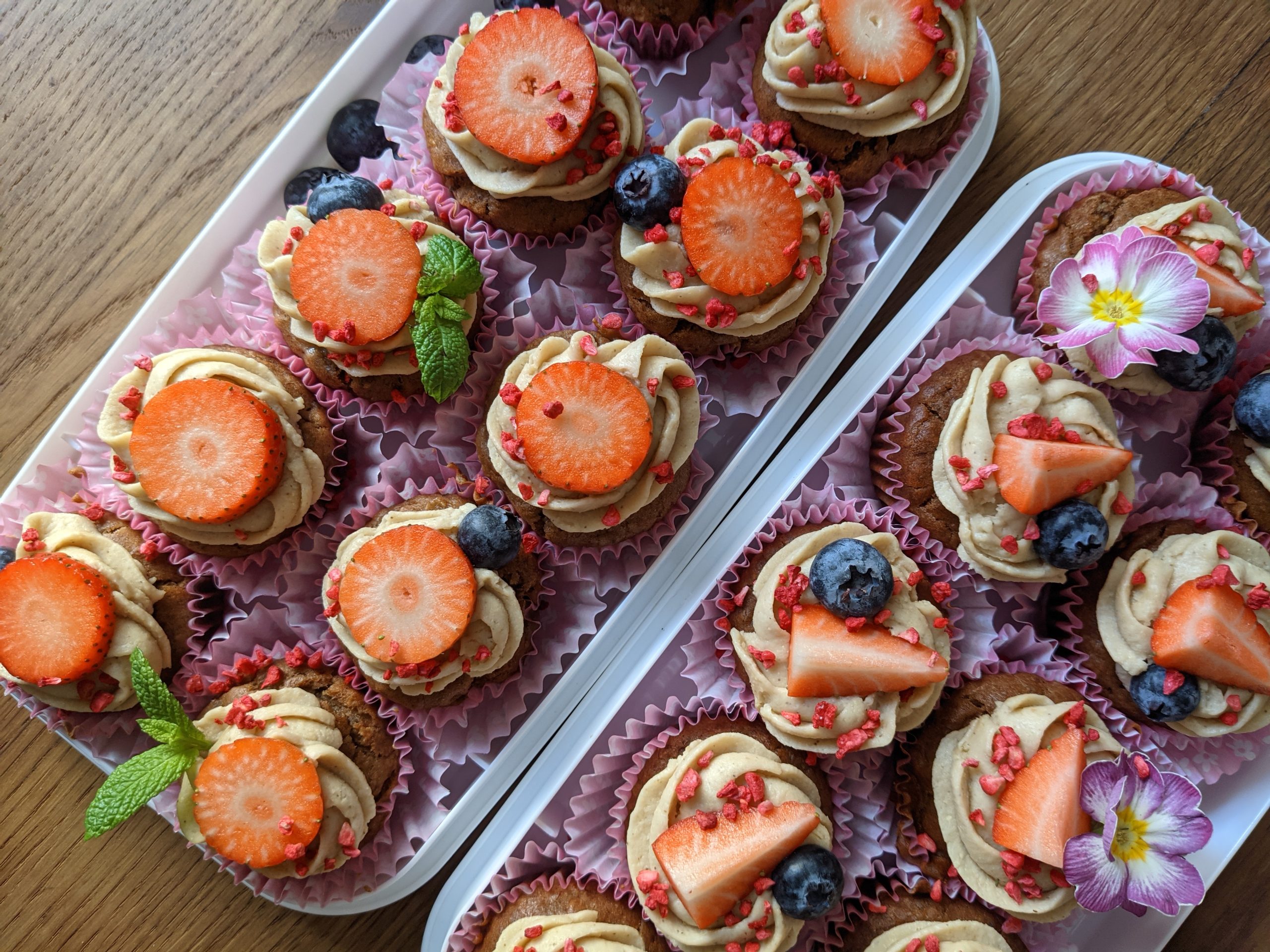 Muffiny wegańskie bez białego cukru